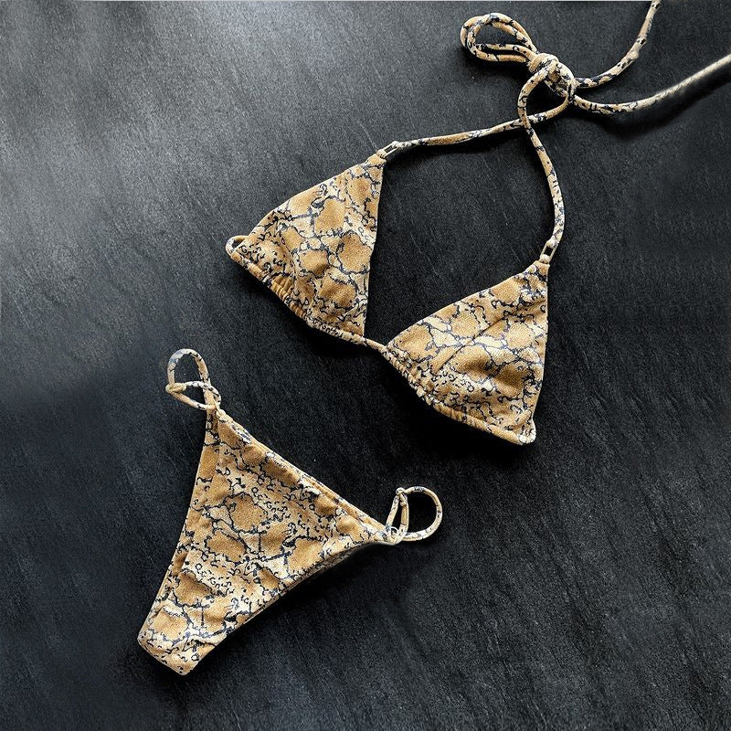 Dame Triangel-Bikini med justerbare stropper og komfortabel pasform Skovae