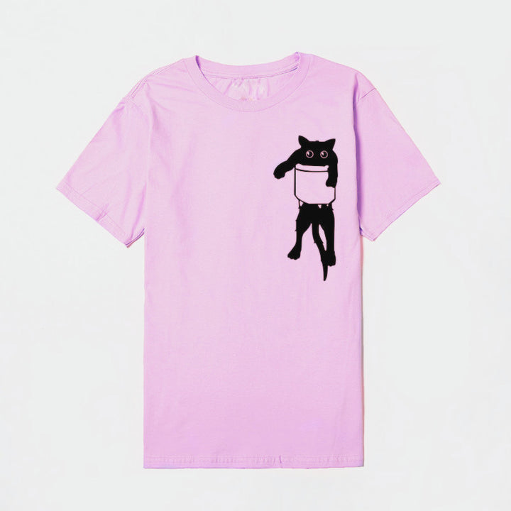 Dame Stilfuld T-Shirt med Kreativt Grafisk Design Stilla