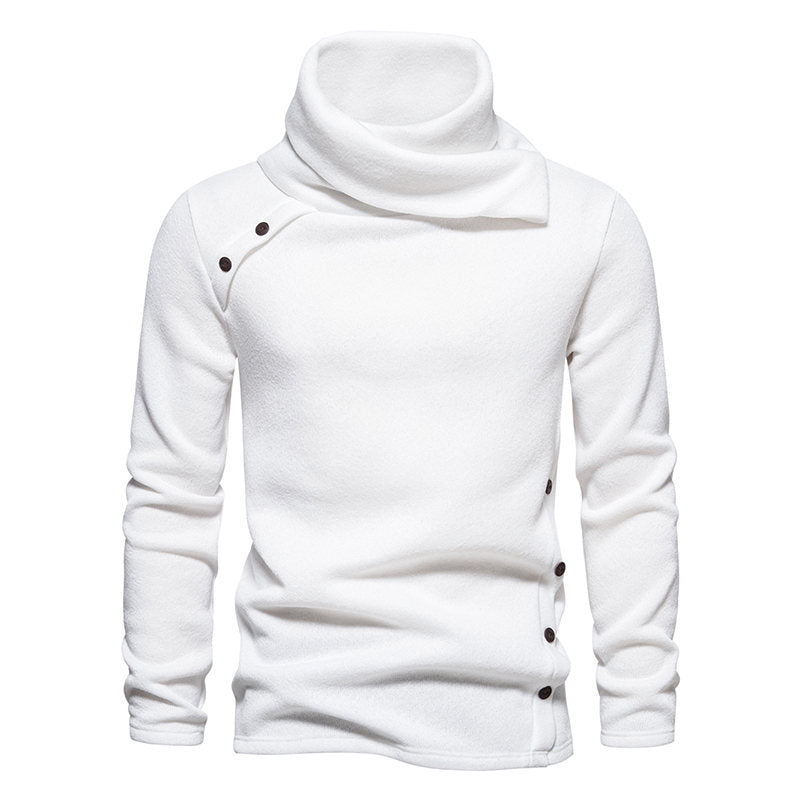 Herre Fritid Høj Krave Sweater Pullover Stilla