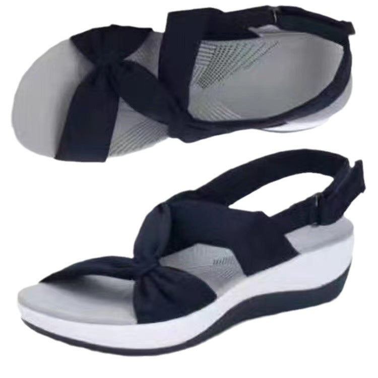 Dame Wedge-sandaler med justerbar rem og komfortabel dæmpning Stilla