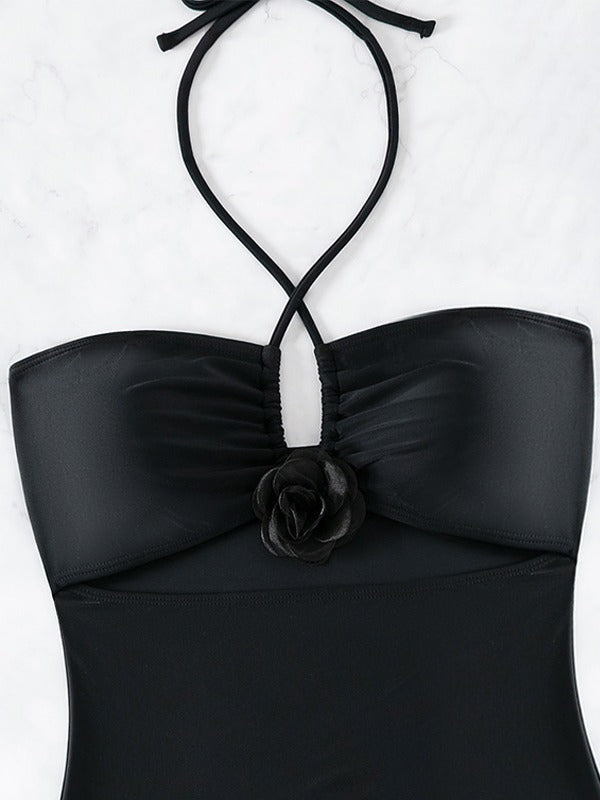 Dame Én-delt Badedragt med legende Cut-Out og elegant Wrap-look Stilla