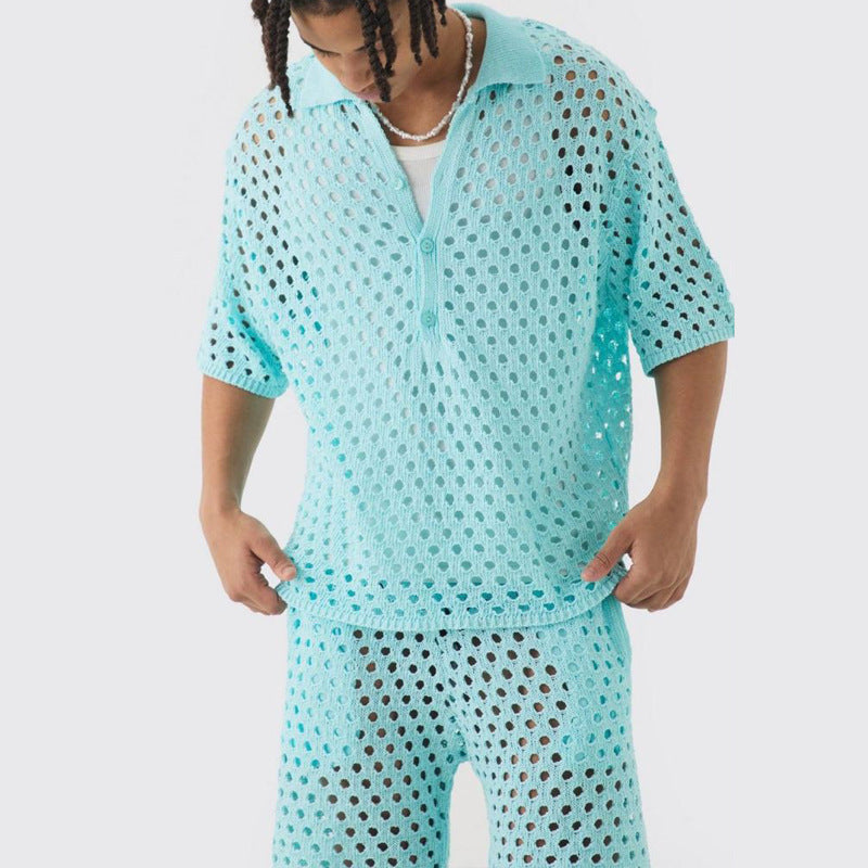 Unisex net-T-shirt med kort ærme Stilla