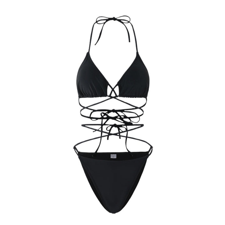 Dame Crisscross String Bikini Sæt Stilla