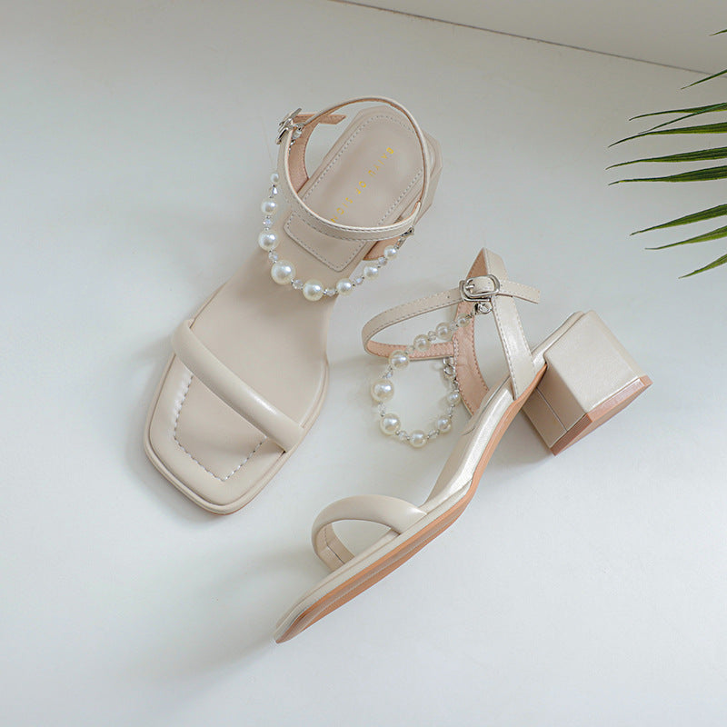 Femme Elegante Blokhæle Sandaler Stilla