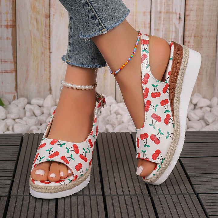 Dame Clogs med frugtagtig design og fleksibel fodseng Stilla