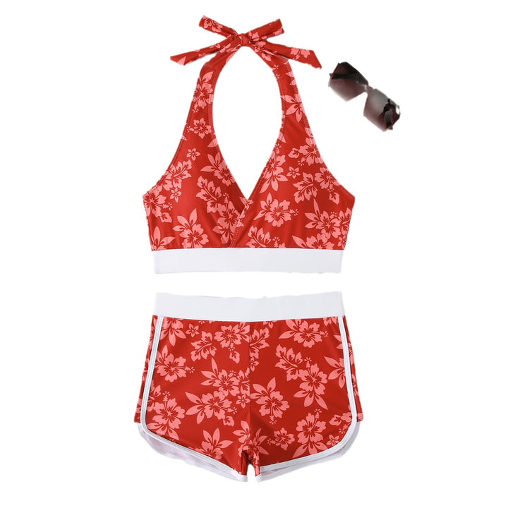 Dame Floral Print Sporty Badetøj Sæt Stilla