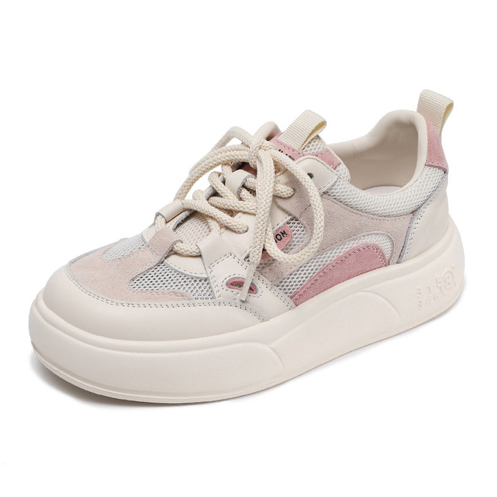 Damer Stilige Mixed-Media Platform Sneakers Stilla