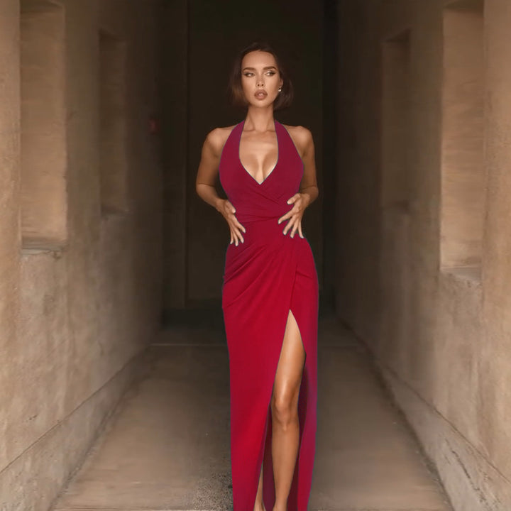 Dame strapless A-linje aftenkjole Stilla