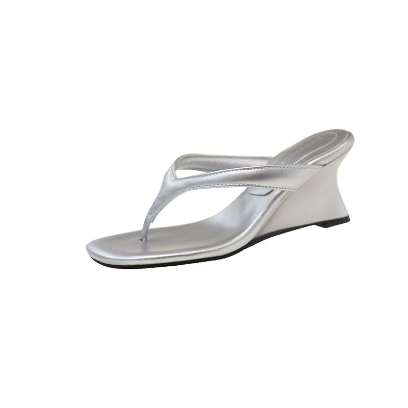 Dame Wedge Flip-Flops med Komfort-Fit-rem Stilla