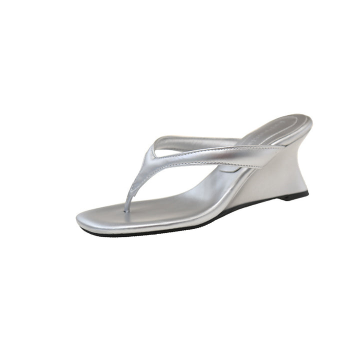 Dame Wedge Flip-Flops med Komfort-Fit-rem Stilla