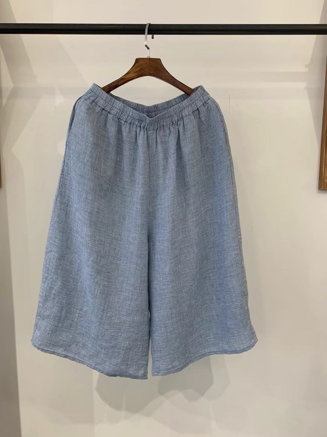 Femme Afslappet Pasform Linned Culottes Stilla
