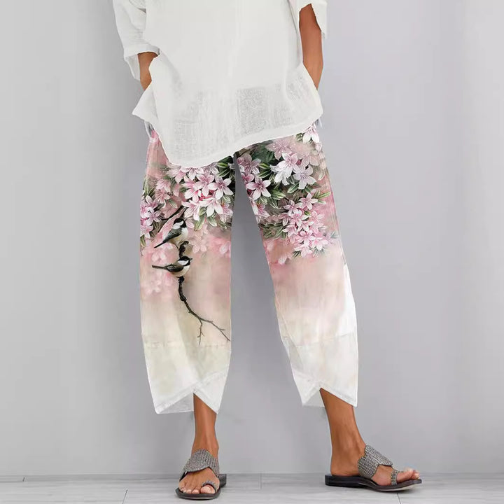 Dame Bohemian Blomstertrykt Culottes Stilla