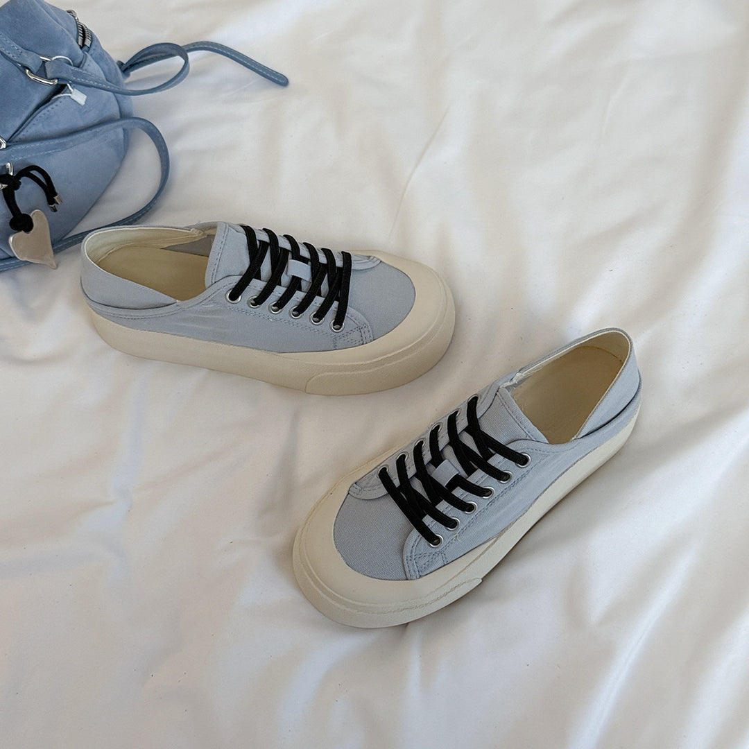 Kvinder Fritid Lærred Platform Sneakers Stilla