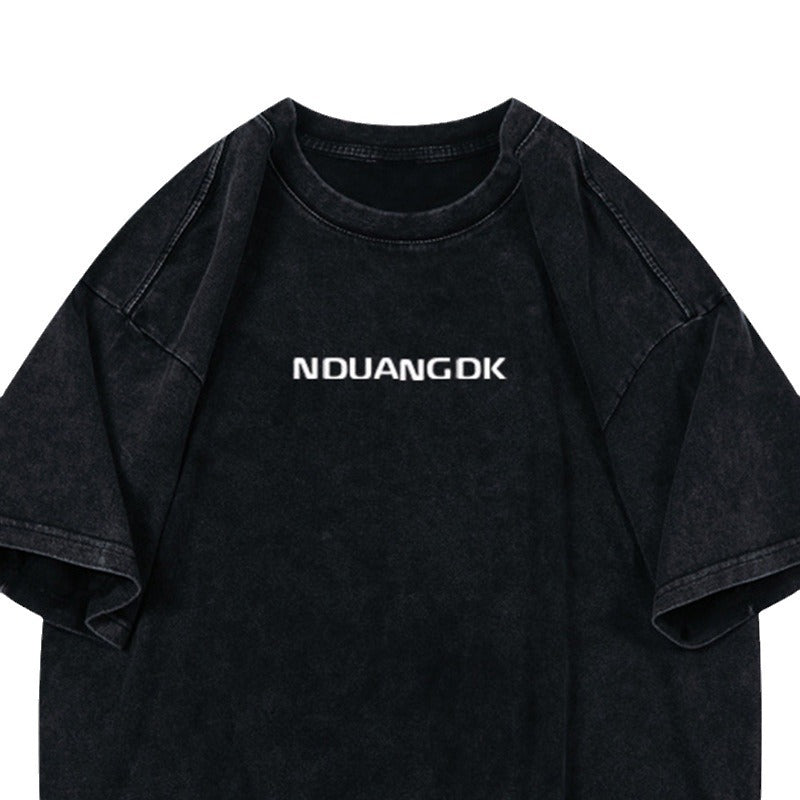 Dame Trend T-shirt med moderne skrift og afslappet snit Stilla