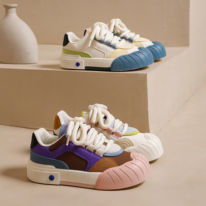 Dame Komfortable Sneakers med farverige accenter Stilla