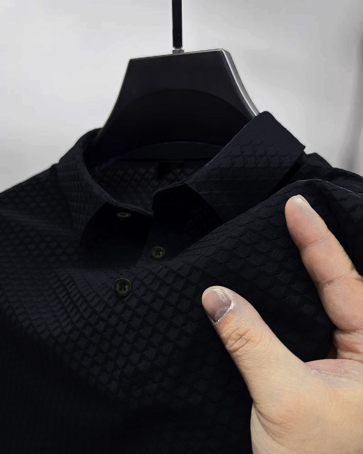 Herrer struktureret Performance Button-Up-Skjorte Stilla