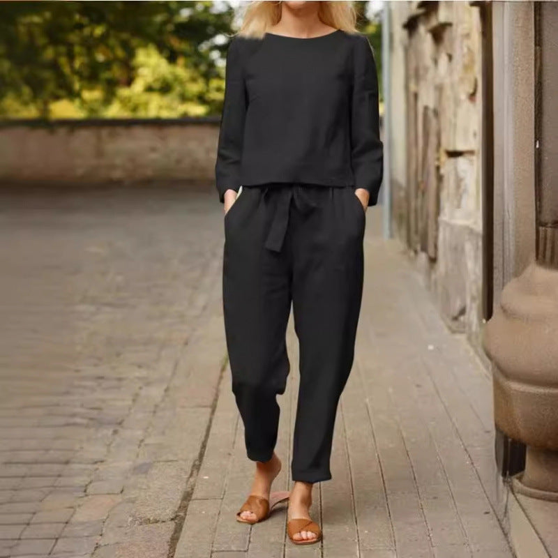 Dame Casual To-delte Lounge Sæt Stilla