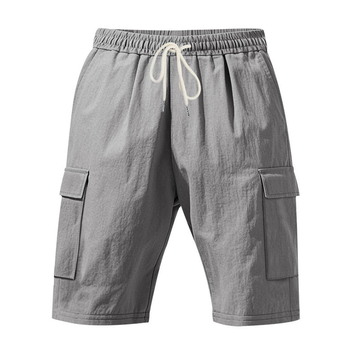 Herrer cargo-shorts med flere praktiske lommer og elastisk talje Stilla