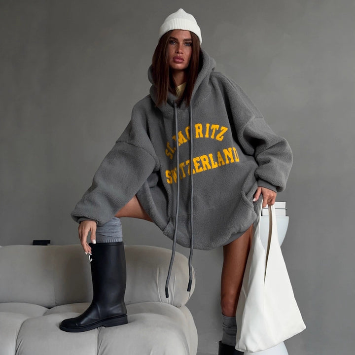 Damer Cozy Oversized Hoodie Stilla