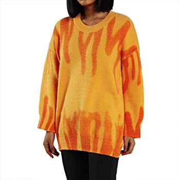 Femme Abstrakt Mønstret Oversized Pullover Stilla