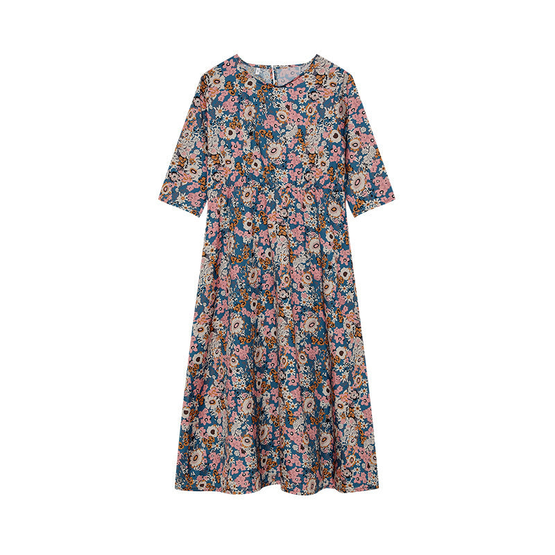 Femme Floral T-Shirt Kjole Stilla