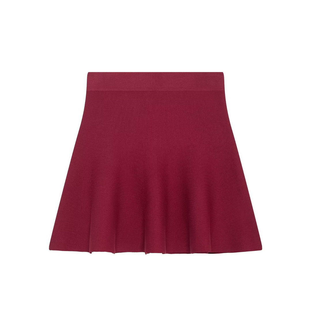 Femme Udskaffet Strikket Mini Nederdel Stilla