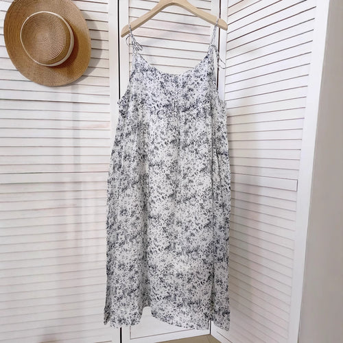 Dame Let Blomster Mønster Maxi Kjole Stilla