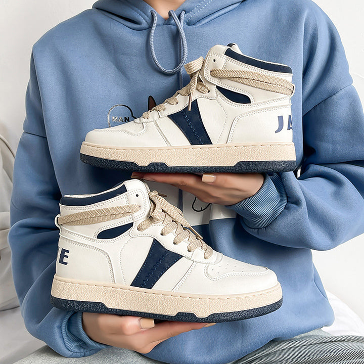 Dame High-Top Sneakers med åndbart overmateriale og dæmpende sål Stilla