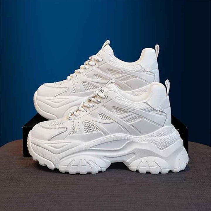 Dame Chunky Sneakers med åndbart netoverflade og stabil profilsål Stilla