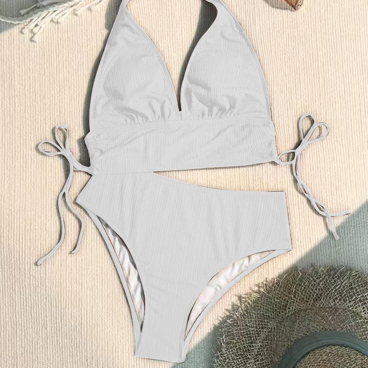 Dame Triangel-Bikini med moderne indpakningsdesign Skovae