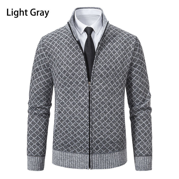 Herre struktureret Zip-Up sweatshirt Stilla