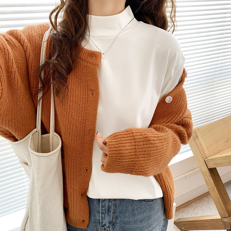 Damer moderigtig cardigan med knapdetaljer og blødt materiale Stilla