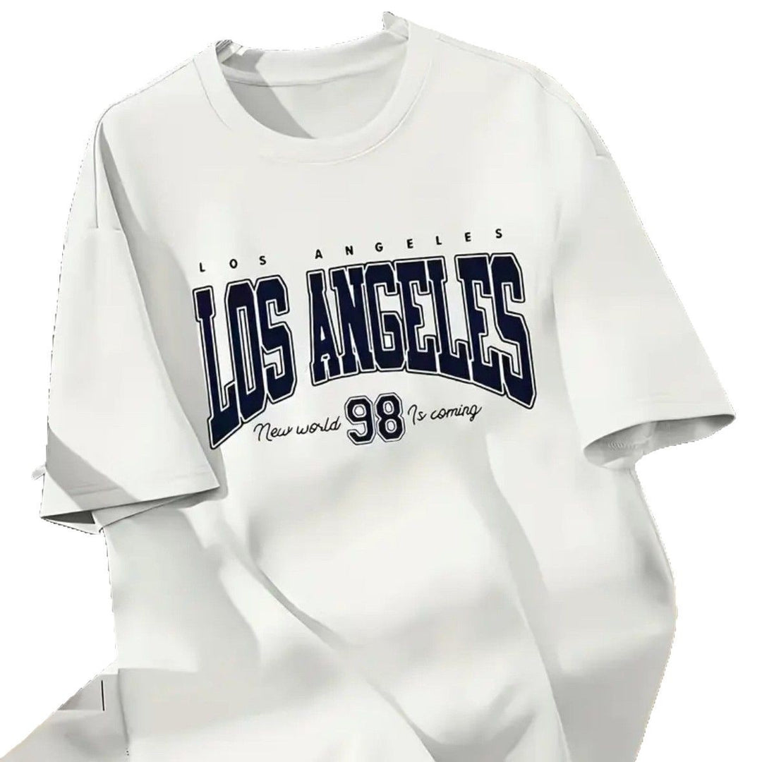 Dame T-shirt med klassisk Los Angeles skrift og sporty design Stilla