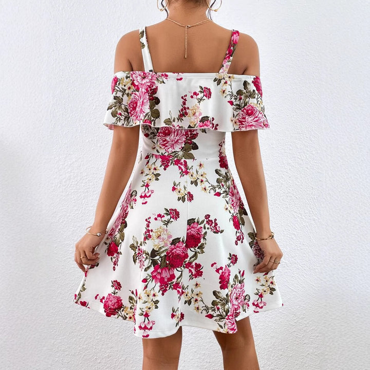 Dame Off-Shoulder Udsplittet Kjole Stilla