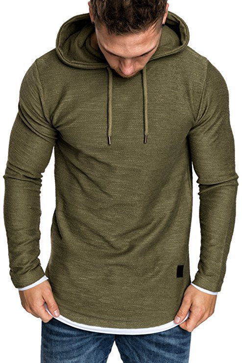 Herrer Stilfuld Langærmet Hoodie Top Stilla