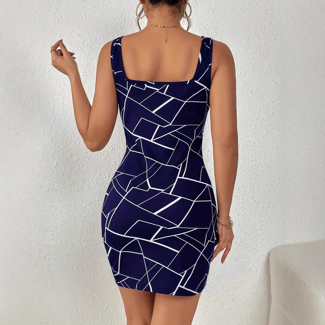 Stilla | Smart Trykt Slim Fit Kjole