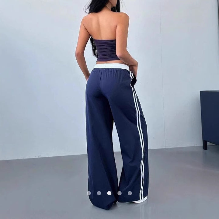 Dame Sporty Joggingbukser med sidelange stribemærker Skovae
