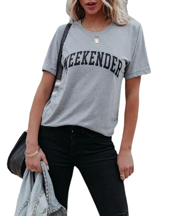 Damer Casual Grafik T-Shirt Stilla