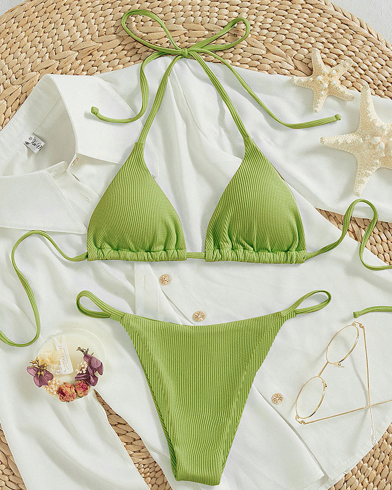 Dame triangulær bikini med smart bindesystem Skovae