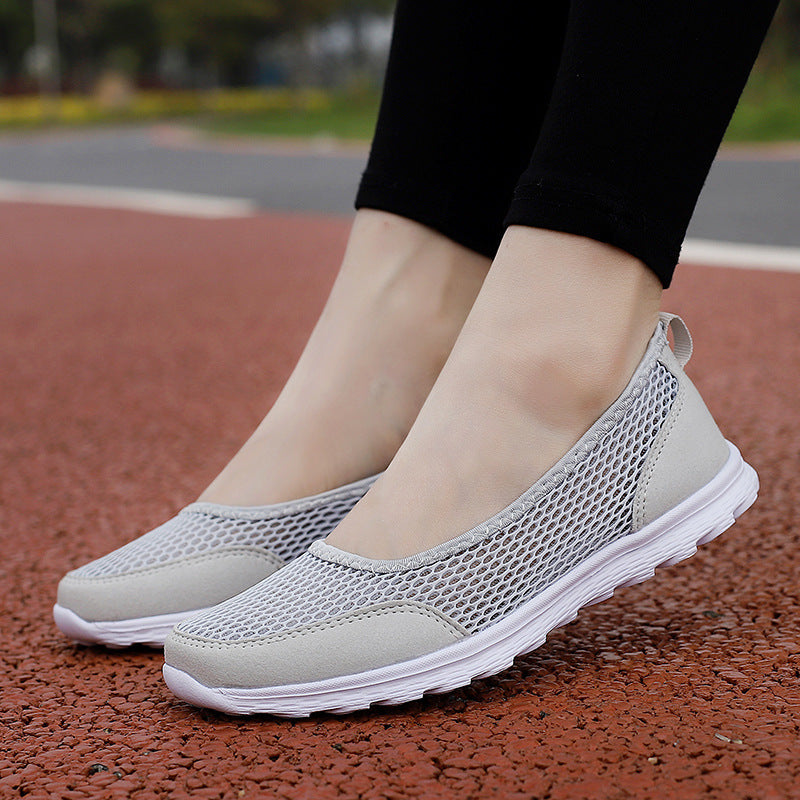 Femme Stretchy Slip-On Mesh Gå-Sko Stilla
