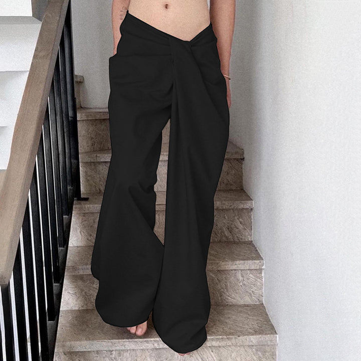 Dame elegante Palazzo-bukser med raffineret drapering Skovae