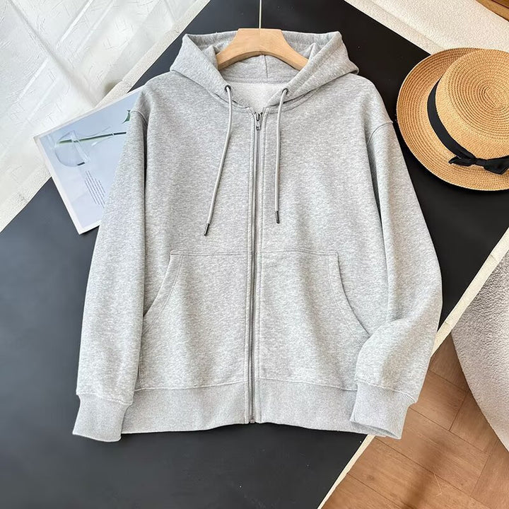 Kvinders sporty zip hoodie med praktiske kængurulommer Stilla