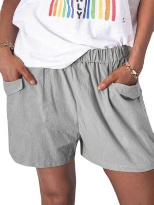 Damer Fritid Høj talje Lommer Shorts Stilla