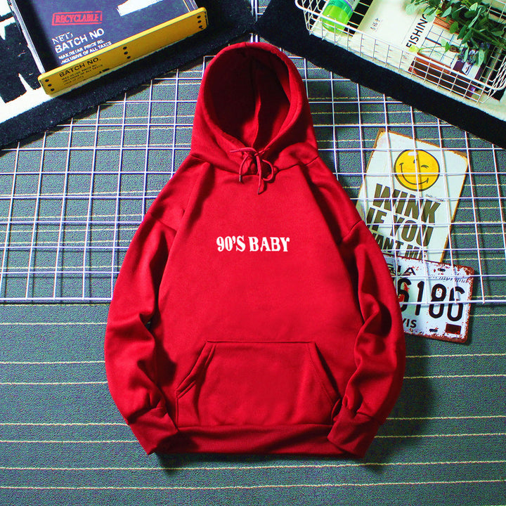 Dame hoodie med iøjnefaldende 90'er print Skovae