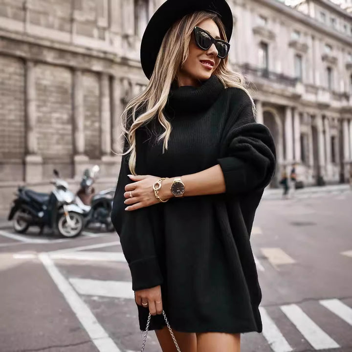 Kvinders casual strikket sweater med oversize ærmer og luftig maskestruktur Stilla