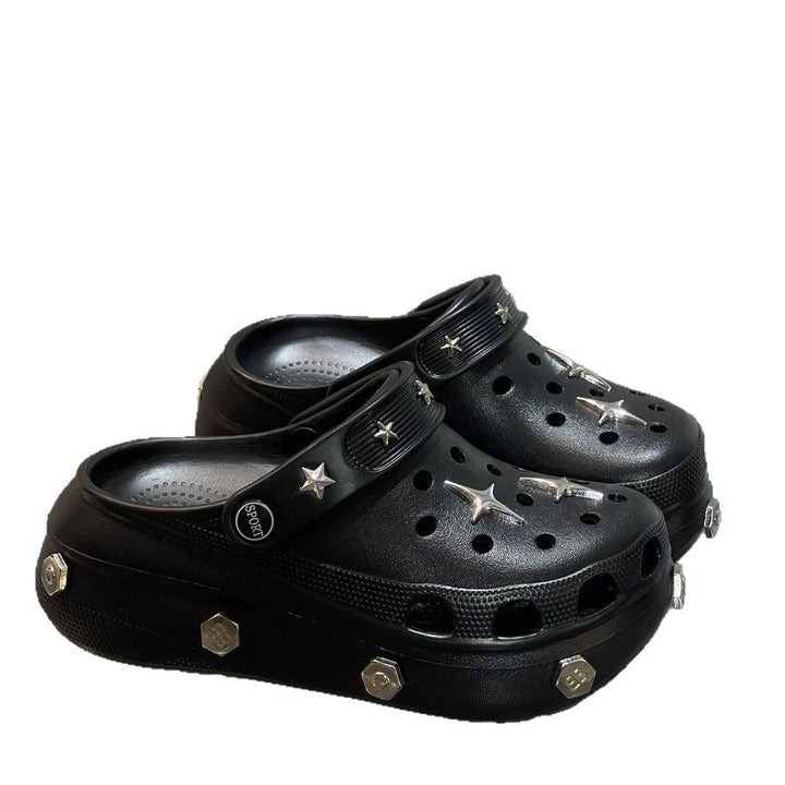 Dame Mode Clogs med trendy stjerne accenter og komfortabel sål Stilla