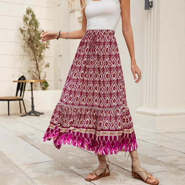 Dame Bohemian Maxi Nederdel Stilla