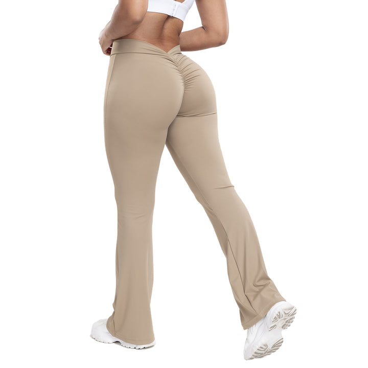 Dame sportleggings med høj talje og rynk Stilla