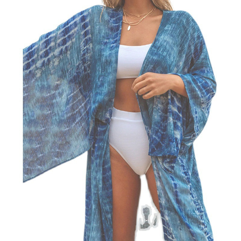Dame Strandkimono med elegant V-udskæring Stilla