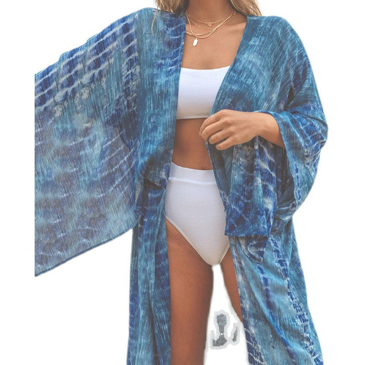 Dame Strandkimono med elegant V-udskæring Stilla